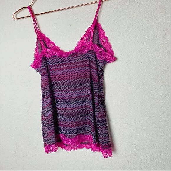 NWOT Vintage Y2K Express Mesh Sheer Lace Tank Top Small - Picture 4 of 4